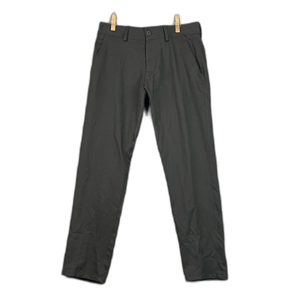 Haggar Active Series Slim Fit Gabardine Pants Mens 34x30 Flex Waistband Track